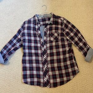 Anthropologie (brand Sandra) size XL plaid shirt